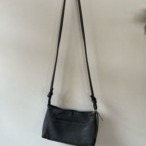 HOBO gray crossbody leather purse